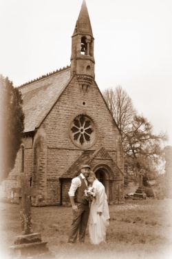 Mr & Mrs Burgin, December 2014 at Rigsby St James